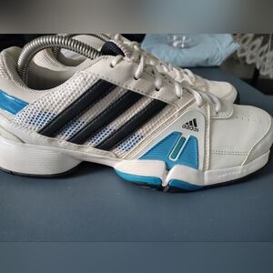 Adidas Men's Barricade Team 3 Tennis Shoes White/Night Shade Size 8.5